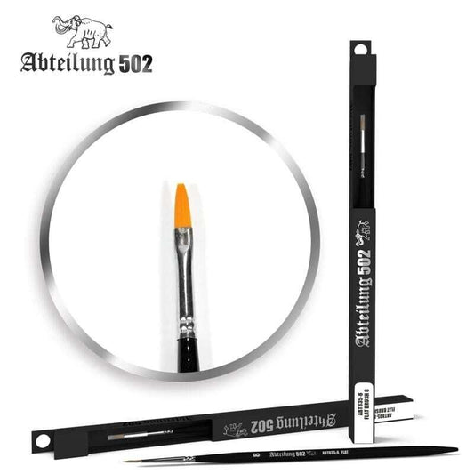 Abteilung 502 [ABT835-8] Deluxe Synthetic Paint Brush - Flat #8