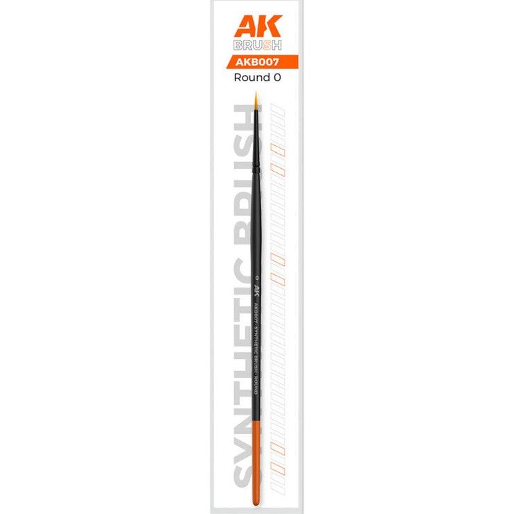 AK Interactive [AKB007] Synthetic Paint Brush - Round #0