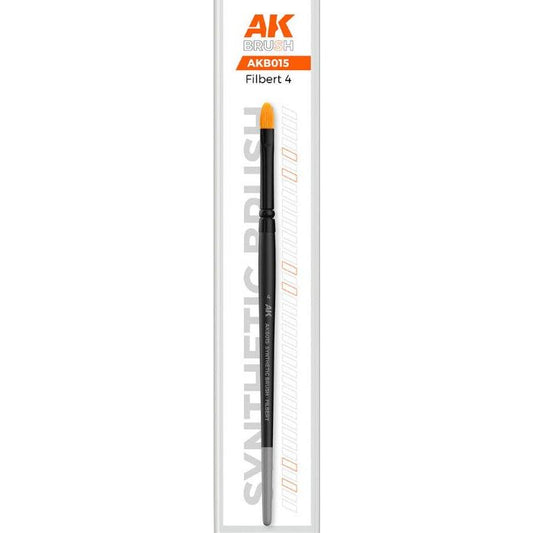 AK Interactive [AKB015] Synthetic Paint Brush - Filbert 4