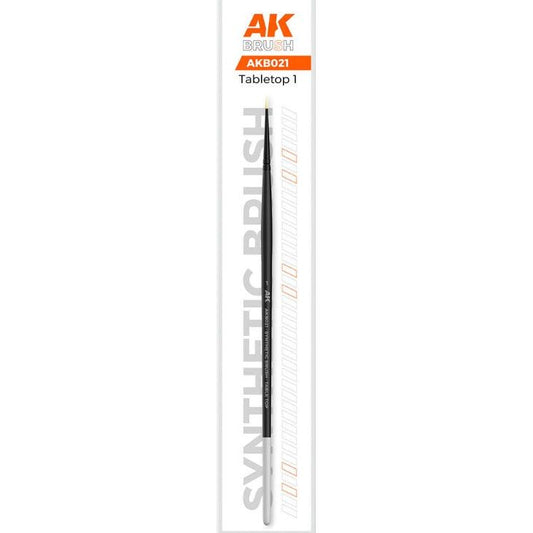 AK Interactive [AKB021] Synthetic Tabletop Paint Brush - Round #1