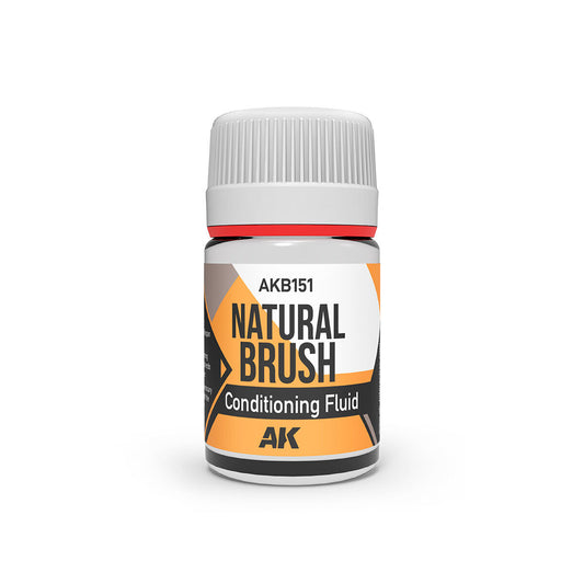 AK Interactive [AKB151] Natural (fibre) brush conditioning fluid 35ml