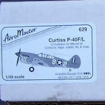 Aeromaster [AMD629] Curtiss P-40K tail conversion, 1/48