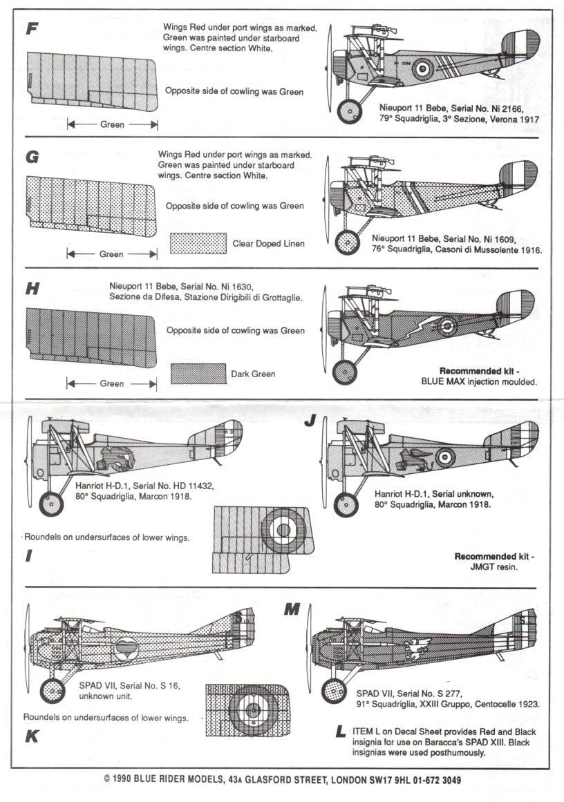 Blue Rider [BR504] WWI Italian Nieuport 17C, 1/48