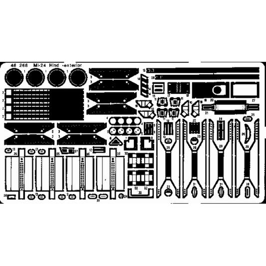 Eduard [48266] Mi-24 Hind Exterior, 1/48