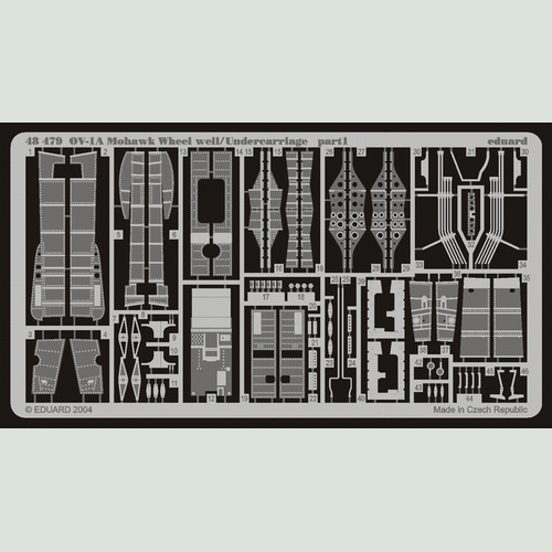 Eduard [48479] OV-1A Mohawk wheel/undercarriage details, 1/48