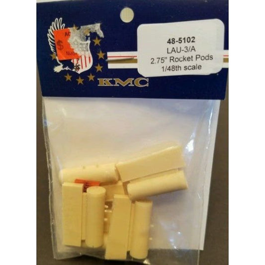 KMC [48-5102] LAU-3/A 2.75" rocket pods, 1/48