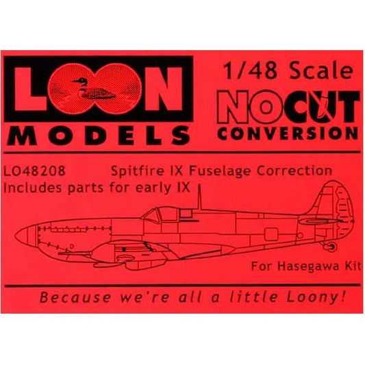 Loon Models [LO48208] Spitfire Mk.IX lengthened fuselage conversion - "no cut", 1/48