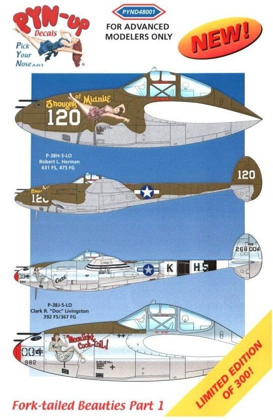 Pyn-up Decals [PYND48001] Fork-tailed Beauties - part 1, 1/48