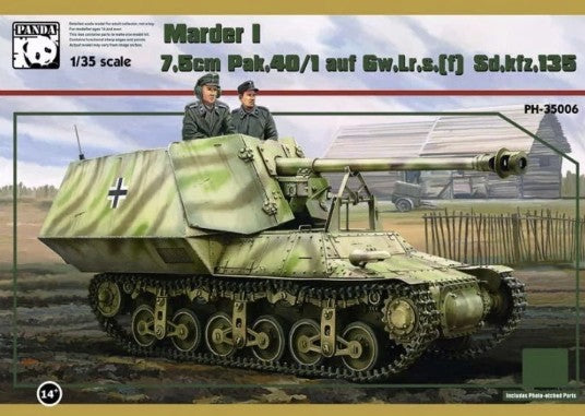 Panda [PM35006] Geschutzwagen GW.Lr.s(f) (Lorraine chassis) Sdkfz.135 75mm Pak.40/1, Marder I, 1/35