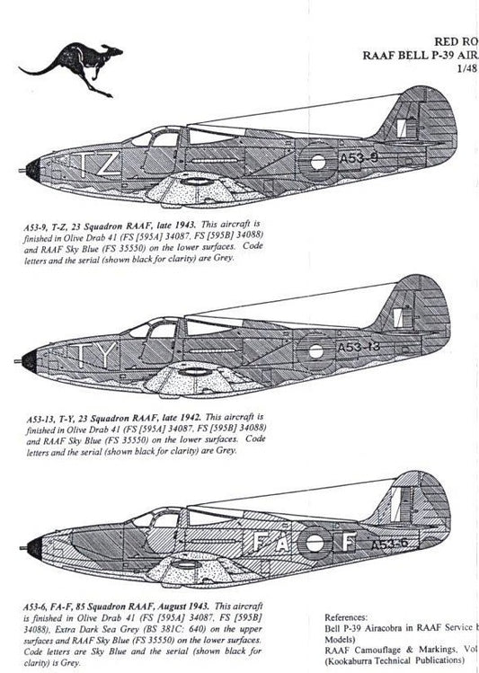 Red Roo [RRD48001] RAAF Bell P-39 Airacobra, 1/48