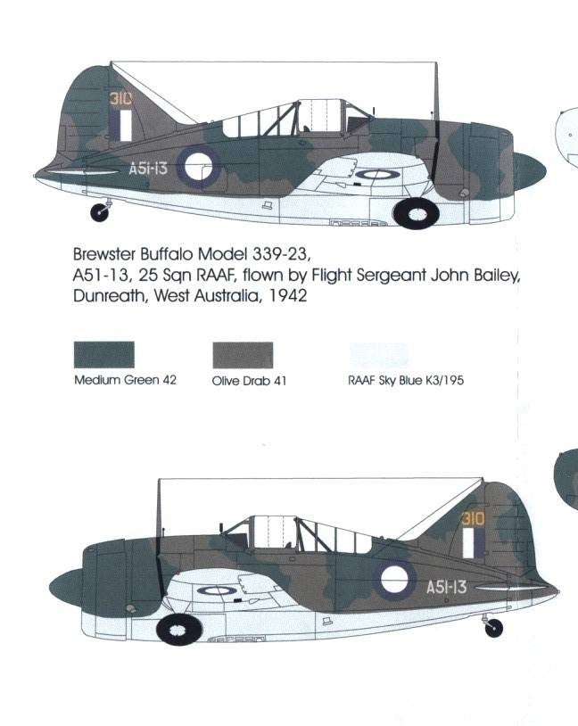 Red Roo [RRD48005] Brewster Buffalo Model 339-23, 25 Sqn RAAF 1942, 1/48