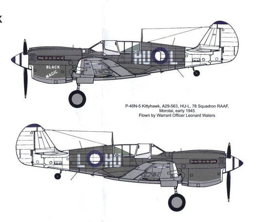 Red Roo [RRD48008] P-40N Kittyhawk, 78 Sqn RAAF - Black Magic, 1/48
