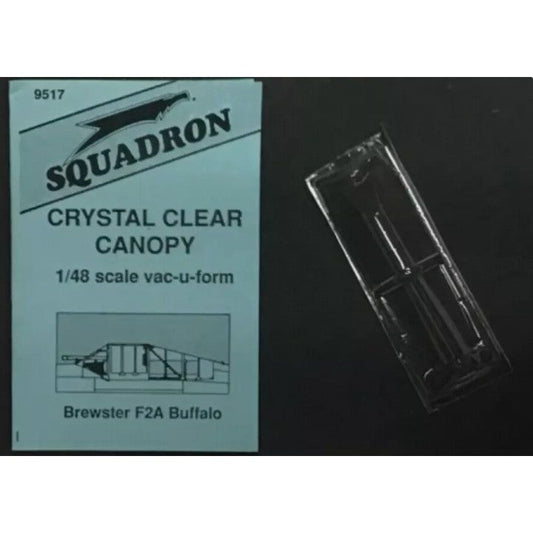 Squadron [9517] Brewster Buffalo F2A crystal clear canopy, 1/48