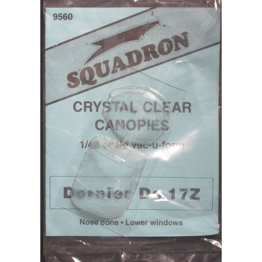 Squadron [9560] Dornier Do-17Z crystal clear canopy, 1/48