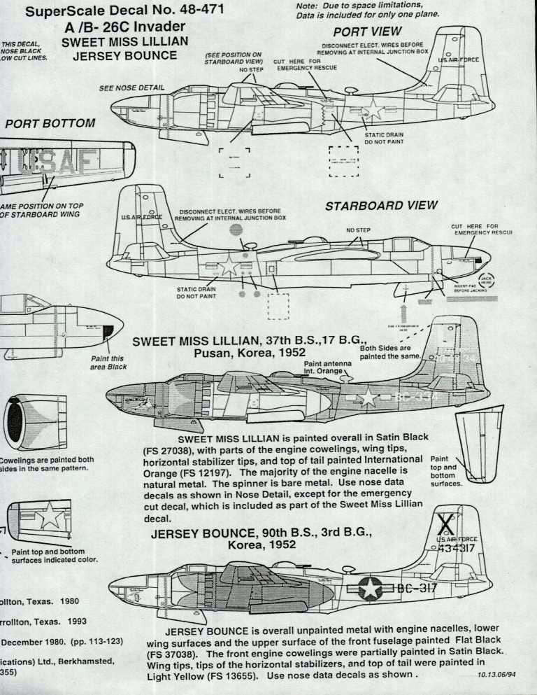 Superscale [MD48-471] A/B-26C Invader - Korea 1952, 1/48