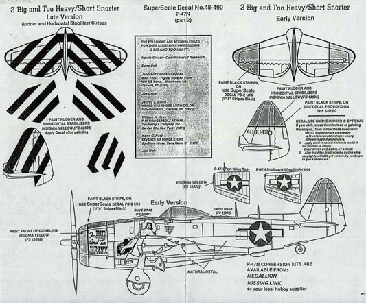 Superscale [MD48-490] P-47N Thunderbolt, 1/48