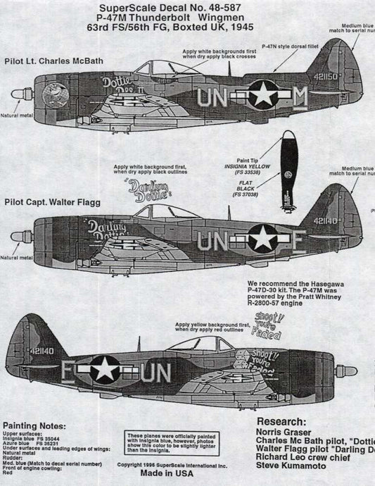 Superscale [MD48-587] P-47M Thunderbolt Wingmen, 1/48