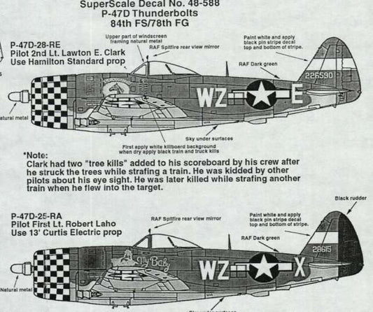 Superscale [MD48-588] P-47D Thunderbolt, 1/48