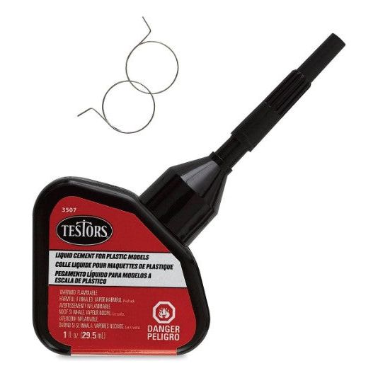 Testors [3507AT] Liquid Glue for Plastic Models, 1 oz