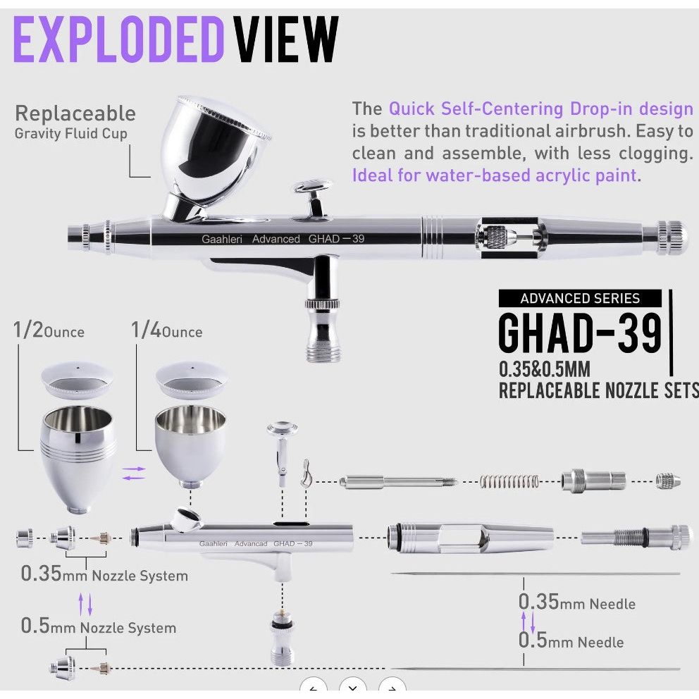 Gaahleri [GHAD-39] Advance Series airbrush 2-in-1