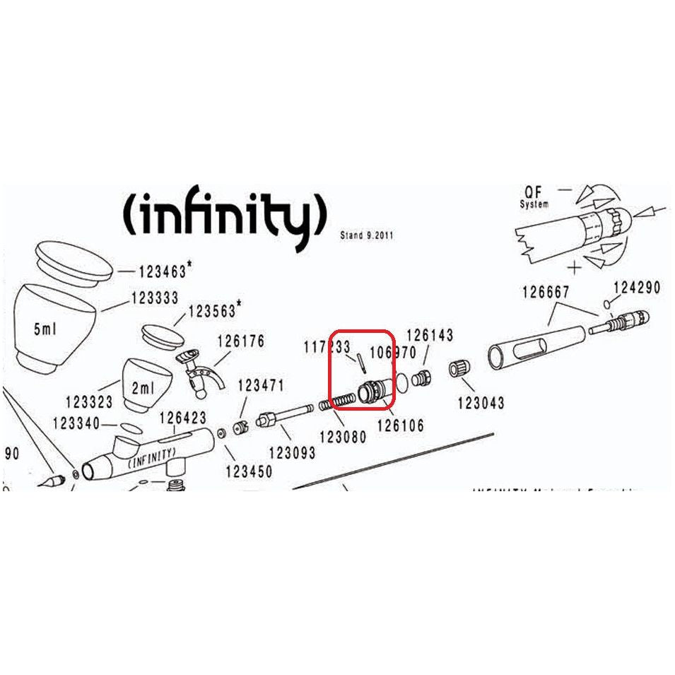 H&S [117233] Tool for mounting INFINITY waist and GRAFO side feed connector