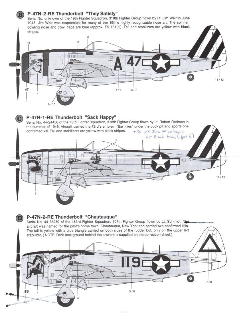 Three Guys [TGR48015] P-47N Thunderbolt, 1/48
