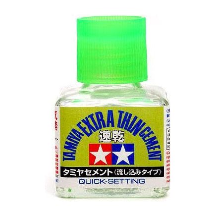 Tamiya [87182] Extra Thin, Quick Setting Liquid cement, 40ml