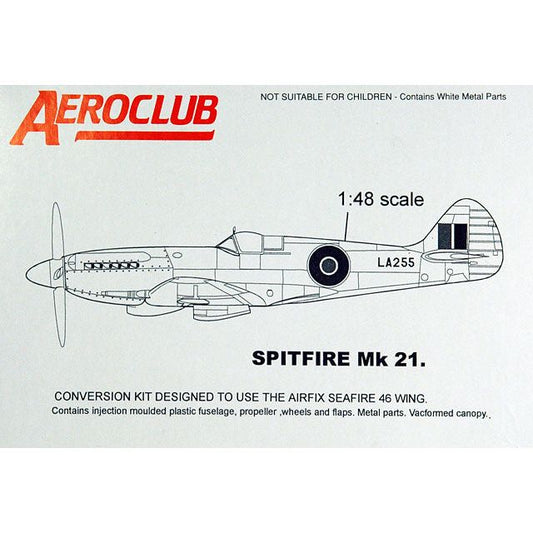 Aeroclub [K833] Spitfire Mk.21 conversion/backdate (for Airfix Mk.22/24), 1/48