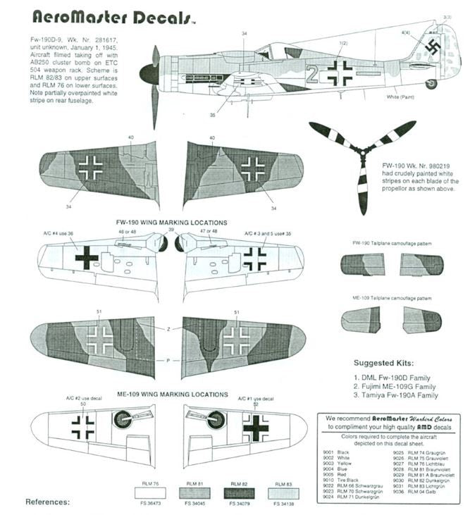 Aeromaster [AM48-222] Operation Bodenplatte - part 1, 1/48