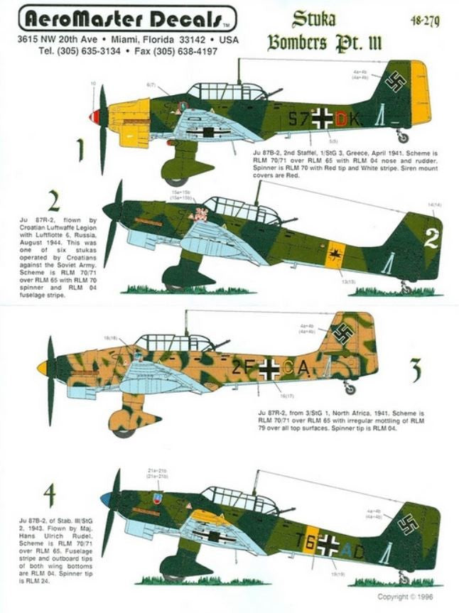 Aeromaster [AM48-279] Stuka Bombers  - part 3, 1/48