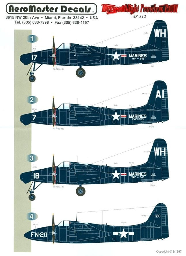 Aeromaster [AM48-312] Tigercat Night Prowler - Part 2, 1/48