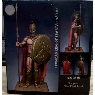 Alexander Miniatures [AM75-01] Leonidas King of Sparta - 480BC, 75mm