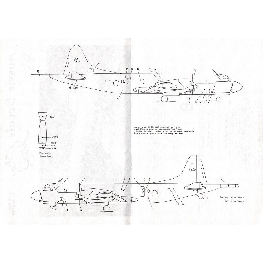 Aussie Decals [A72-010] P-3C Orion (RAN), 1/72