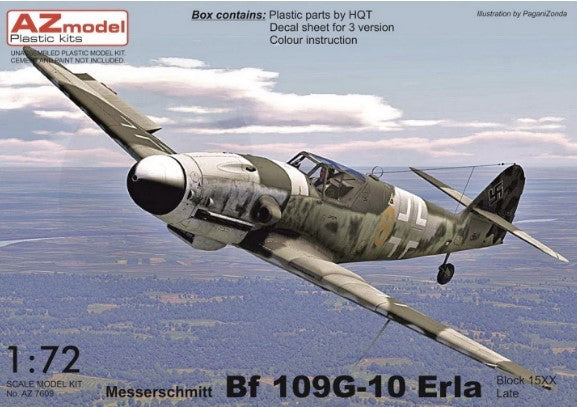 AZ Model [AZ7611] Messerschmitt Bf-109G-10 Erla, 1/72