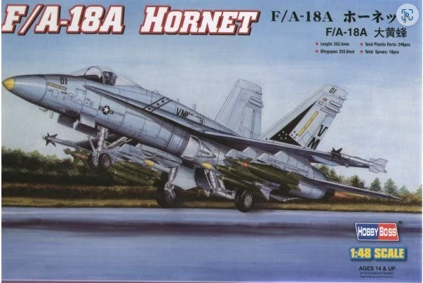 Hobbyboss, [80320], McDD F/A-18A Hornet, 1/48