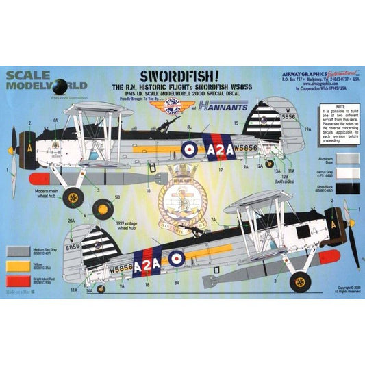 Scale Modelworld [unknown] Swordfish RN Historic Flight W5856, 1/48