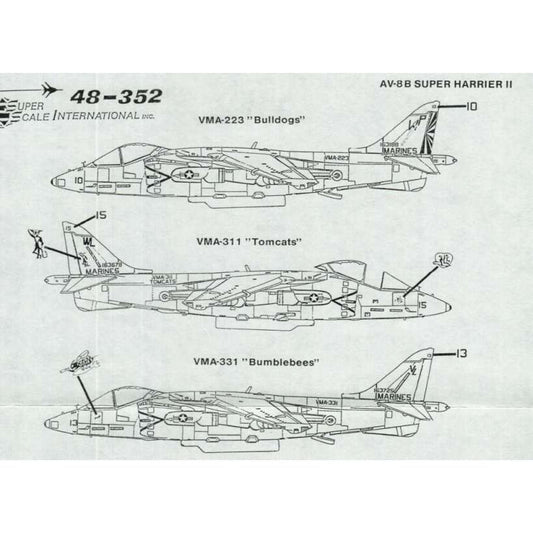 Superscale [MD48-352] AV-8B Super Harrier II, 1/48