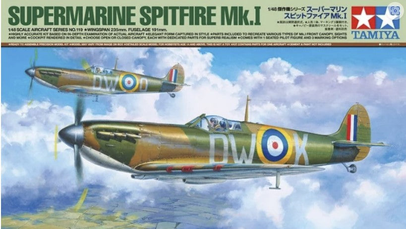Tamiya [61119] Supermarine Mk.I Spitfire, 1/48