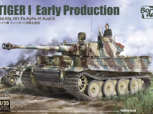 Border Model [BT-010] PzKpfw.VI Ausf.E SdKfz.181 Tiger I Early Prod, 1/35**