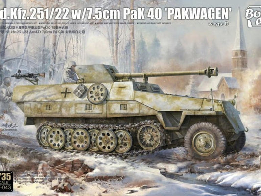 Border Model [BT-043] SdKfz.251/22 w 7.5cm PaK 40 "Pakwagen", 1/35**