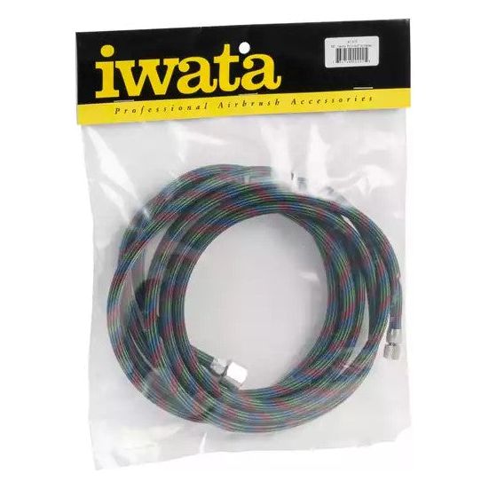 Sparmax, SP.3M 1418 Air Hose - Black braided - 3M 1/4" F X 1/8" M