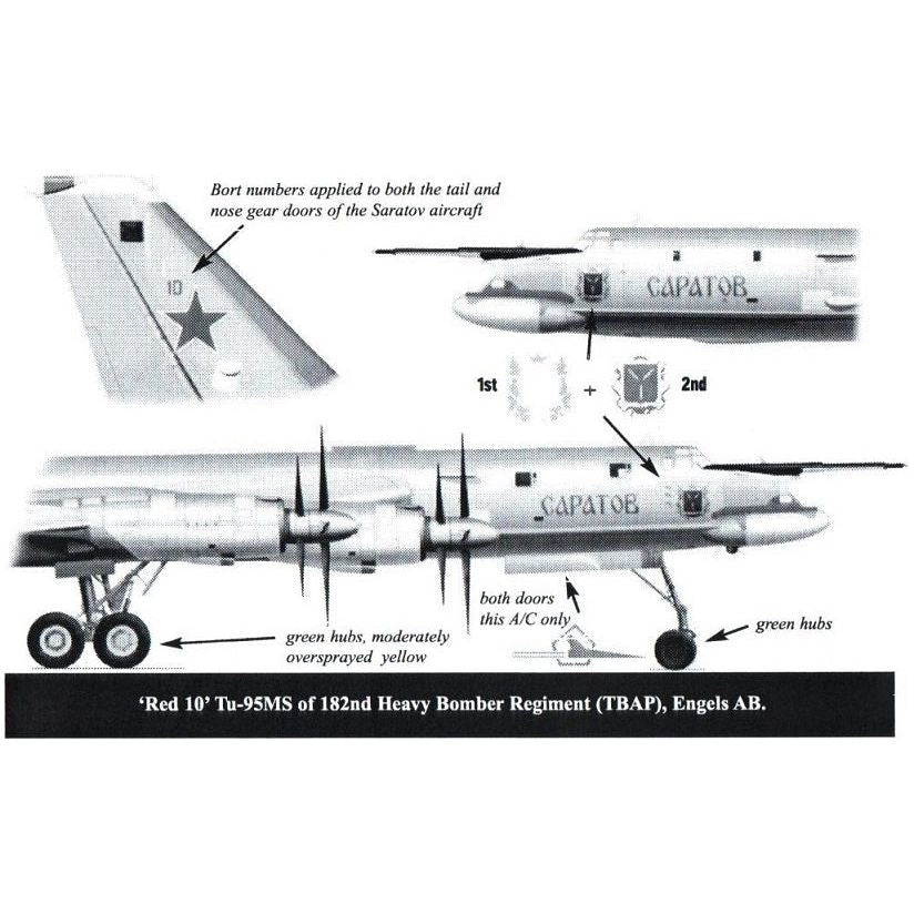 Linden Hill [LHDS7201] Heraldic Bears Tu-95MS, 1/72