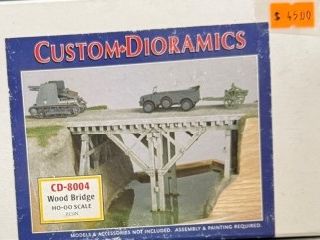 Custom Dioramics [CD-8004] Wood bridge, 1/72