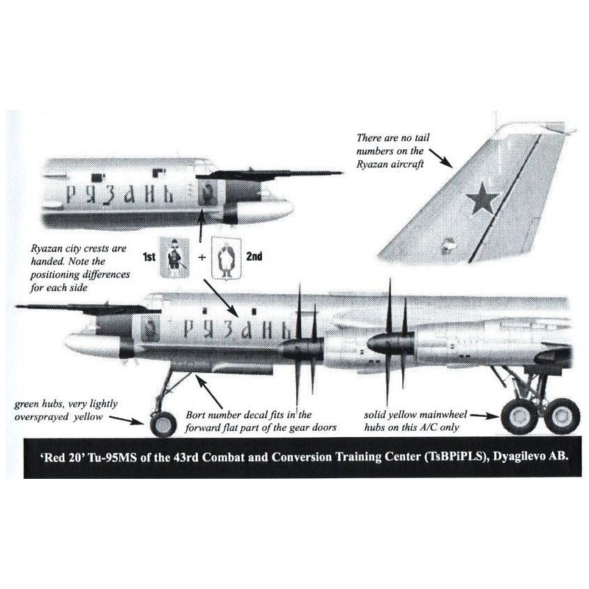 Linden Hill [LHDS7201] Heraldic Bears Tu-95MS, 1/72