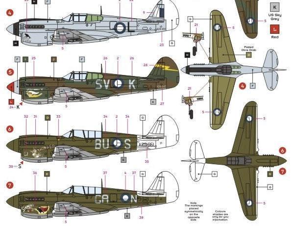 DK Decals [DKD48003] P-40 Kittyhawks in RAAF Service, 1/48