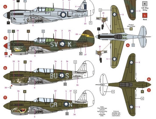 DK Decals [DKD48003] P-40 Kittyhawks in RAAF Service, 1/48