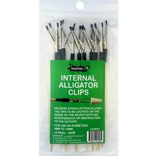 Icky Sticky [560303] Internal alligator clips (10 Pk)