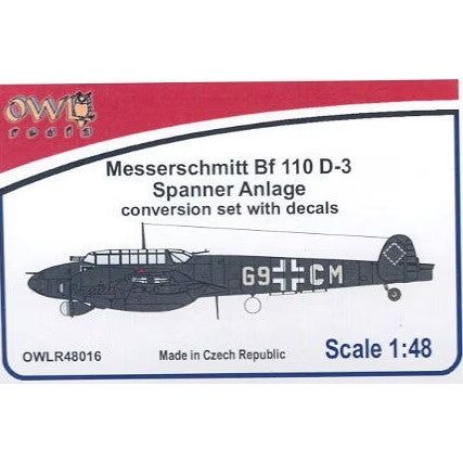 Owl [OWLR48016] Bf-110D Spanner conversion w/ decal, 1/48