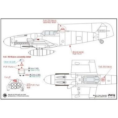 Owl [OWLR48018] Bf-109G-6 Naxos conversion w/ decals, 1/48