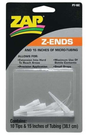 Zap-a-Gap [PT18] Z-Ends & Teflon Tubing (10)